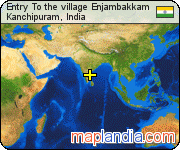 Entry To the village Enjambakkam satellite map