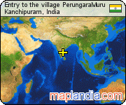 Entry to the village PerungaraMuru satellite map