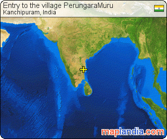 Entry to the village PerungaraMuru satellite map