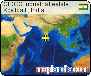 CIDCO industrial estate satellite map