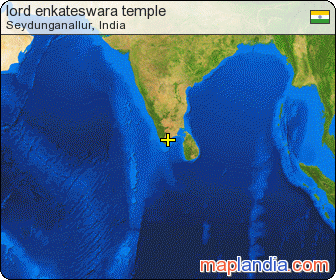 lord enkateswara temple satellite map