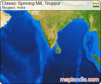 Classic Spinning Mill, Tiruppur satellite map