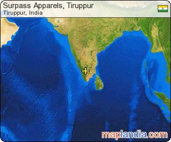 Surpass Apparels, Tiruppur satellite map
