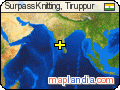 Surpass Knitting, Tiruppur satellite map