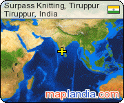 Surpass Knitting, Tiruppur satellite map