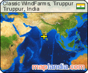 Classic WindFarms, Tiruppur satellite map