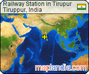 Railway Station in Tirupur satellite map