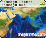 Krishnagiri Bus Stand satellite map