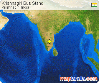 Krishnagiri Bus Stand satellite map
