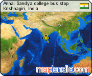 Annai Sandya college bus stop satellite map