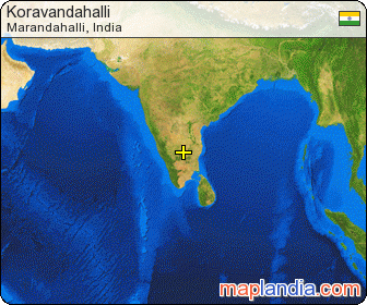Koravandahalli satellite map