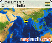 Hotel Emerald satellite map