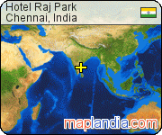 Hotel Raj Park satellite map