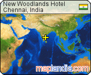 New Woodlands Hotel satellite map