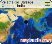 VelathaKoil Barrage satellite map