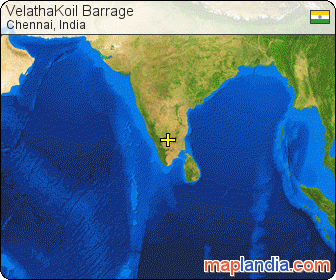 VelathaKoil Barrage satellite map