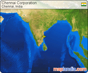 Chennai Corporation satellite map