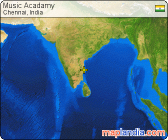 Music Acadamy satellite map