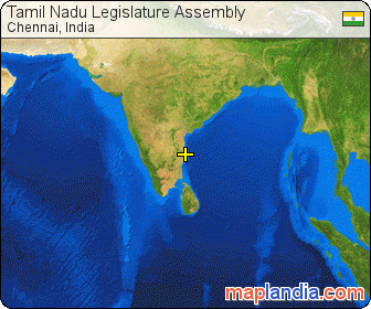 Tamil Nadu Legislature Assembly satellite map