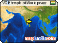 VGP temple of World peace satellite map