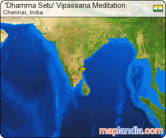  'Dhamma Setu' Vipassana Meditation satellite map