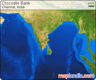 Crocodile Bank satellite map