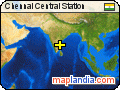 Chennai Central Station satellite map