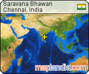 Saravana Bhawan satellite map