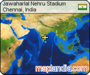 Jawaharlal Nehru Stadium satellite map