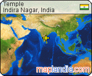 Temple satellite map