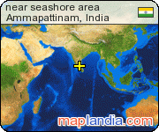near seashore area satellite map