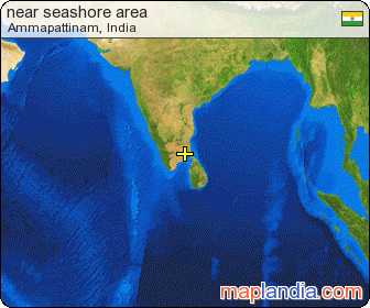 near seashore area satellite map