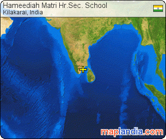 Hameediah Matri Hr.Sec. School satellite map