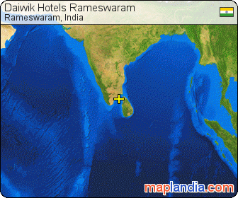 Daiwik Hotels Rameswaram satellite map