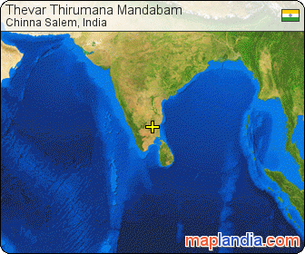 Thevar Thirumana Mandabam satellite map