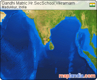 Gandhi Matric.Hr.SecSchool,Vikramam satellite map