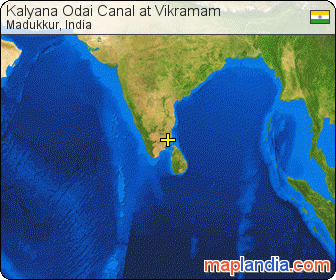 Kalyana Odai Canal at Vikramam satellite map