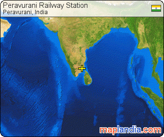 Peravurani Railway Station satellite map