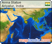 Anna Statue satellite map