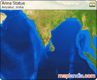 Anna Statue satellite map