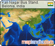 Kali Nagar Bus Stand. satellite map