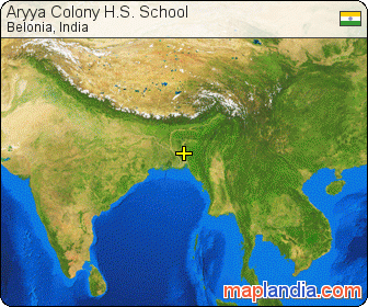Aryya Colony H.S. School satellite map