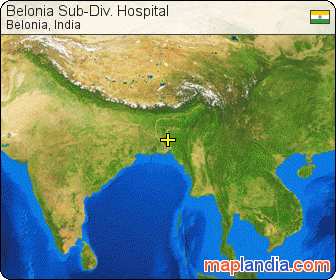 Belonia Sub-Div. Hospital satellite map