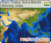 Ram Thakur Seba Mandir. satellite map
