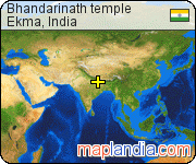 Bhandarinath temple satellite map