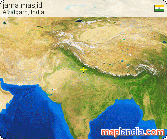 jama masjid satellite map