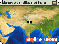 Mana-border village of India satellite map