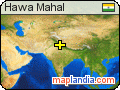 Hawa Mahal satellite map