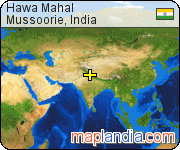Hawa Mahal satellite map