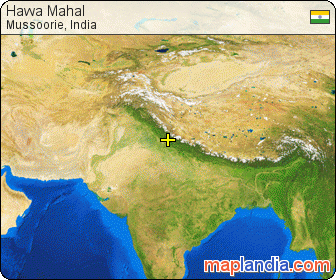 Hawa Mahal satellite map